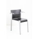 tweedehands gebruikt refurbished Stapelbare stoelen Ahrend 360 4-poot Stoel met armleuningen tweedehands - gebruikt - refurbished Ahrend 360 4-poot Stoel met armleuningen Kantinestoelen