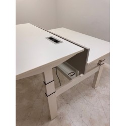 Ahrend Balance duo bench elektric sit-stand desk white