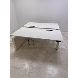 Ahrend Balance duo bench elektric sit-stand desk white