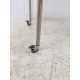 tweedehands - gebruikt - refurbished Ahrend Move-it standing table on wheels, white solid core stainless steel 150x75 Standing  table