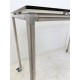 tweedehands - gebruikt - refurbished Ahrend Move-it standing table on wheels, white solid core stainless steel 150x75 Standing  table