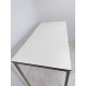 tweedehands - gebruikt - refurbished Ahrend Move-it standing table on wheels, white solid core stainless steel 150x75 Standing  table