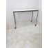 Ahrend Move-it standing table on wheels, white solid core stainless steel 150x75x110