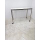 tweedehands - gebruikt - refurbished Ahrend Move-it standing table on wheels, white solid core stainless steel 150x75 Standing  table