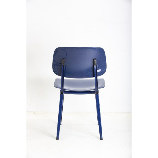 gebruikte Ahrend Revolt 2 Chair blue tweedehands Canteen chairs