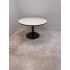 Ahrend tafel rond 120 wit blad antraciet kolom onderstel