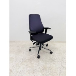 Almachair Monza NPR 1813 office chair black seat blue back