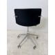 tweedehands - gebruikt - refurbished Arper Catifa 53 design bureaustoel swivel zwart leer Vintage bureaustoel