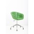 Arper Duna Chair Leather Sled Base