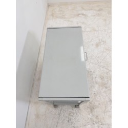 Atlanta mobile filing cabinet for hanging files, gray metal