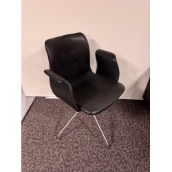 Bent Hansen primum Chair black leather polished showroom model used