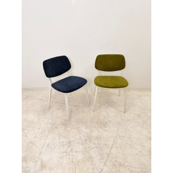 tweedehands - gebruikt - refurbished Billiani Doll 552 chairs green fabric Canteen chairs