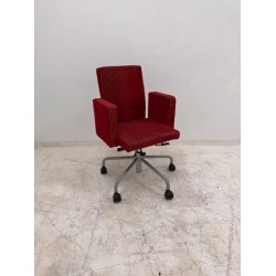 Bulo Pub en Club bureaustoel rood rib