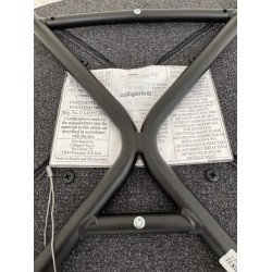 Caligaris stool anthracite fabric black showroom model