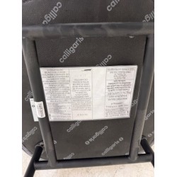 Caligaris stool anthracite fabric black showroom model
