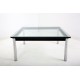 tweedehands - gebruikt - refurbished Cassina Le Corbusier LC-10 Salontafel 70x70cm Bijzettafel