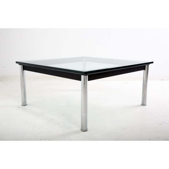tweedehands - gebruikt - refurbished Cassina Le Corbusier LC-10 Salontafel 70x70cm Bijzettafel