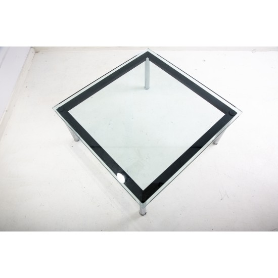 tweedehands - gebruikt - refurbished Cassina Le Corbusier LC-10 Salontafel 70x70cm Bijzettafel