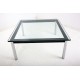 tweedehands - gebruikt - refurbished Cassina Le Corbusier LC-10 Salontafel 70x70cm Bijzettafel