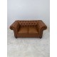 tweedehands gebruikt refurbished Bank Chesterfield set 2-zits bank en fauteuil cognac kunstleer design tweedehands - gebruikt - refurbished Chesterfield set 2-zits bank en fauteuil cognac kunstleer design Bank