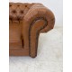 tweedehands gebruikt refurbished Bank Chesterfield set 2-zits bank en fauteuil cognac kunstleer design tweedehands - gebruikt - refurbished Chesterfield set 2-zits bank en fauteuil cognac kunstleer design Bank