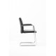 tweedehands - gebruikt - refurbished Haworth Comforto 5588S Sledestoel Zwart Leer Stapelbare stoelen