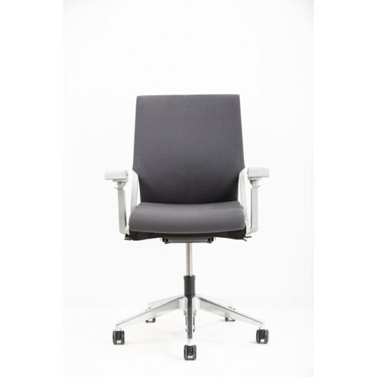 gebruikte Haworth Comforto 59 D5965 bureaustoel chrome frame tweedehands Bureaustoelen