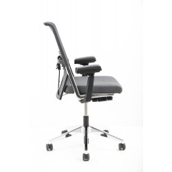 Haworth Comforto 59 office chair chrome frame and black armrests