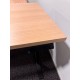 tweedehands gebruikt refurbished Benches Dencon Sega electric single sit-stand desk 180x80 oak top black frame showroom model tweedehands - gebruikt - refurbished Dencon Sega electric single sit-stand desk 180x80 oak top black frame showroom model Benches