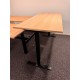 tweedehands gebruikt refurbished Benches Dencon Sega electric single sit-stand desk 180x80 oak top black frame showroom model tweedehands - gebruikt - refurbished Dencon Sega electric single sit-stand desk 180x80 oak top black frame showroom model Benches