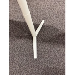 Fumac Switch sit-stand desk in white oak, 180x90, showroom model