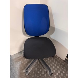 Giroflex 353 4029 office chair blue mesh back black seat