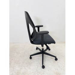 Giroflex 353 bureaustoel zwart grijs NPR armleuningen