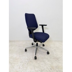 Giroflex 545-8529 bureaustoel marineblauw stof 3D armleuning 