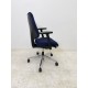 tweedehands - gebruikt - refurbished Giroflex 545-8529 bureaustoel marineblauw stof 3D armleuning Thuiswerk bureaustoel
