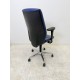 tweedehands - gebruikt - refurbished Giroflex 64-9278 manager bureaustoel donkerblauw leer 4D NPR armleuningen Design bureaustoel