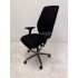  Giroflex 64 Manager office chair refurbished anthracite frame black fabric 3D armrests