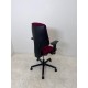 tweedehands - gebruikt - refurbished Giroflex 64-3578 bureaustoel bordeaux stof zwart frame 4D armleuningen NPR1813 bureaustoelen