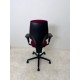 tweedehands - gebruikt - refurbished Giroflex 64-3578 bureaustoel bordeaux stof zwart frame 4D armleuningen NPR1813 bureaustoelen
