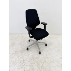 Giroflex 64 office chair, black fabric, 4D armrests