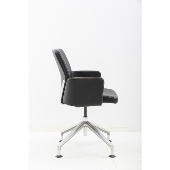 tweedehands - gebruikt - refurbished Giroflex 656 Vergaderstoel Leer Draaibare stoelen