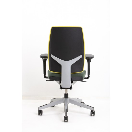 tweedehands - gebruikt - refurbished Giroflex 68 NPR 1813 Bureaustoel Geel Groen NPR1813 bureaustoelen