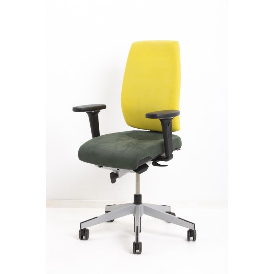 tweedehands - gebruikt - refurbished Giroflex 68 NPR 1813 Bureaustoel Geel Groen NPR1813 bureaustoelen