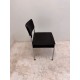 tweedehands - gebruikt - refurbished Giroflex 7123 vintage 4poot stoel zwart kunstleer 4-poot stoelen
