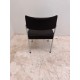 tweedehands - gebruikt - refurbished Giroflex 7123 vintage 4poot stoel zwart kunstleer 4-poot stoelen