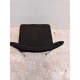 tweedehands - gebruikt - refurbished Giroflex 7123 vintage 4poot stoel zwart kunstleer 4-poot stoelen