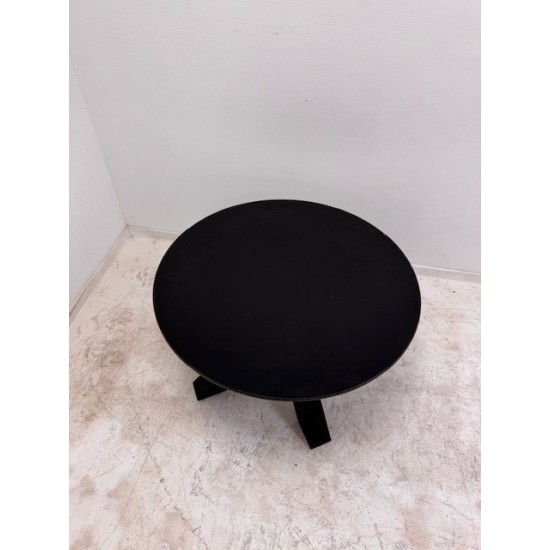 tweedehands gebruikt refurbished Eetkamertafel Gispen Dukdalf salontafel zwart rond 80cm tweedehands - gebruikt - refurbished Gispen Dukdalf salontafel zwart rond 80cm Eetkamertafel