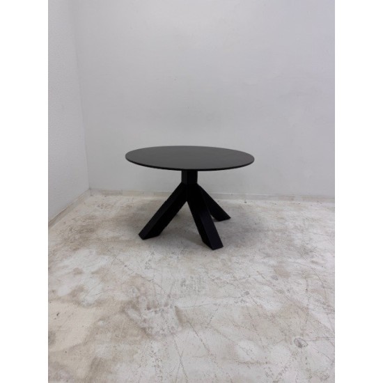 tweedehands gebruikt refurbished Eetkamertafel Gispen Dukdalf salontafel zwart rond 80cm tweedehands - gebruikt - refurbished Gispen Dukdalf salontafel zwart rond 80cm Eetkamertafel