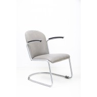 Dutch Originals Gispen 413 Armchair conference chair/ dining chair Leather