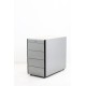 tweedehands gebruikt refurbished Pedestals Gispen Drawer unit D4 lightgrey 71*42*80 cm tweedehands - gebruikt - refurbished Gispen Drawer unit D4 lightgrey 71*42*80 cm Pedestals